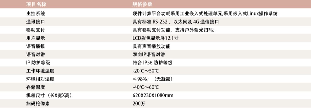 技术参数